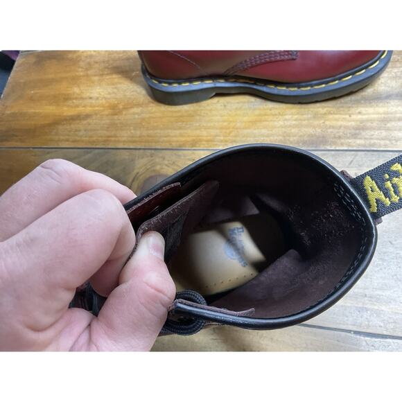 Dr. Martens Newton 1460 Air Wair Boot Cherry Leather US 6M 7W - Picture 7 of 10